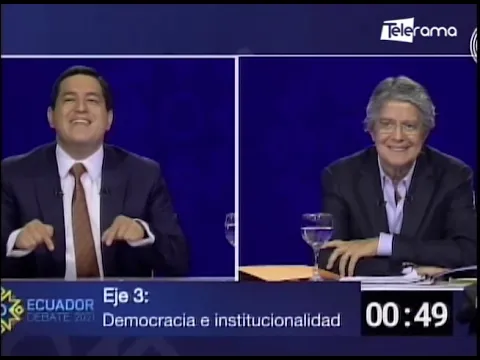 Aráuz y Lasso debatieron con propuestas pero también con epítetos