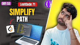 Day 53 LeetCode 71 Simplify Path Stack Pattern Leetcode 71 Google Meta Top Interview 150