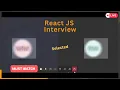 React JS Interview Questions 2023 JavaScript Interview Front end Interview 2023 Experienced