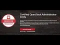Certified OpenStack Administrator COA - Course Overview and Exam Blueprint