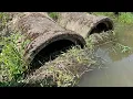 Unclogging Large Culvert and Outflow