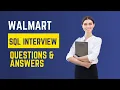 Walmart SQL Interview Question Solved