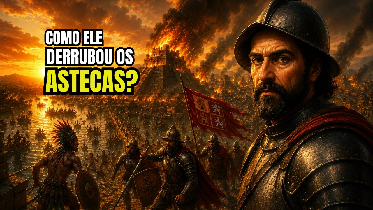 🦅 COMO HERNÁN CORTÊS DOMINOU E DERROTOU O IMPÉRIO ASTECA 💀📜
