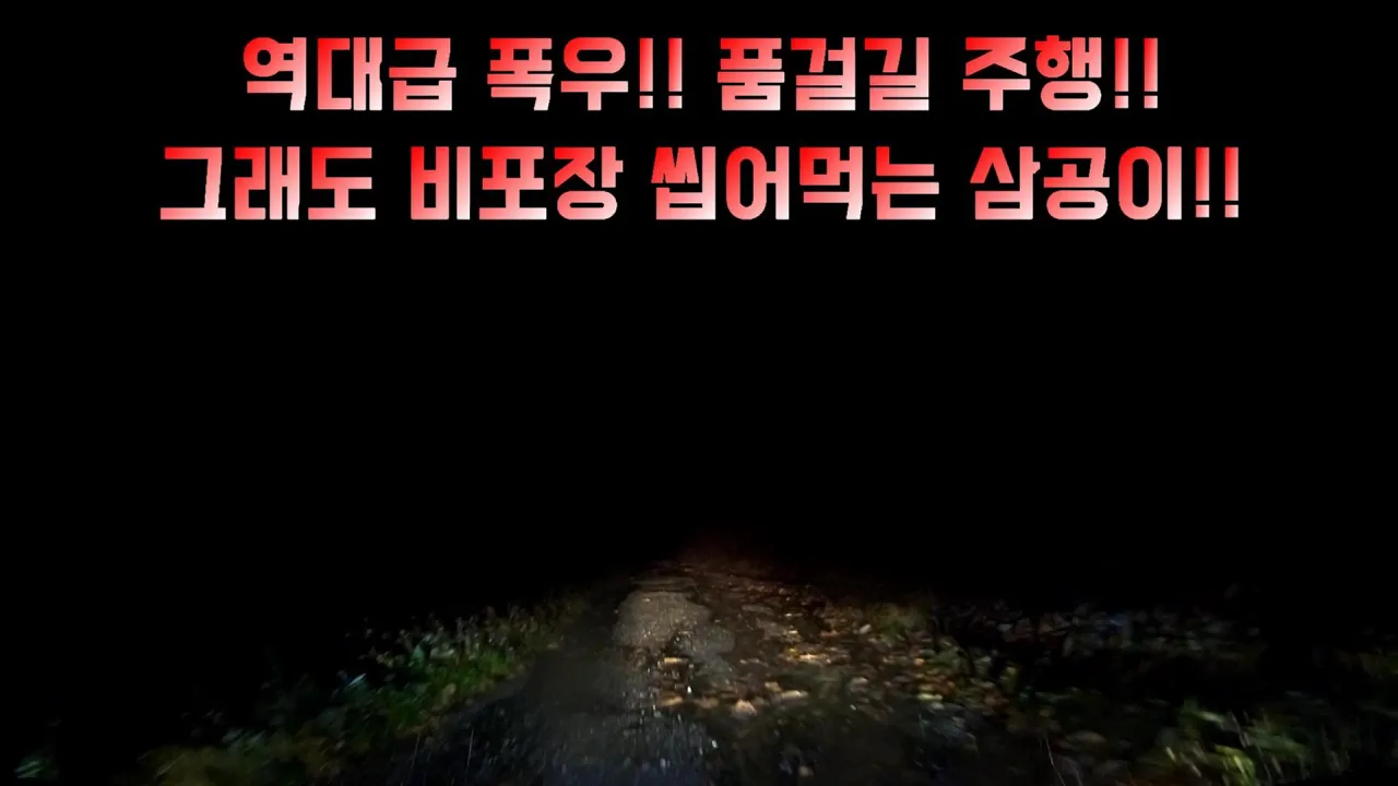 [중저상-Video] 역대급 폭우!! 품걸길 비포장 임도 주행!! 그래도 비포장 씹어먹는 삼공이!! [와... 살벌하다...] サムネイル