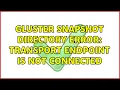 Gluster snapshot directory error Transport endpoint is not connected