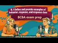 BCBA Exam Prep Podcast B1 Behavior Response and Response Class Explained 6th edition