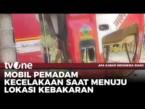 Mobil Damkar Terbalik, Satu Petugas Pemadam Kebakaran Tewas