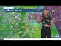 Cooler and calmer across the Denver metro area on Thursday