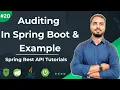 Auditing In Spring Boot Rest API Example Auditing example in Spring Boot Learn in one