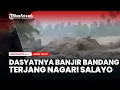 Lagu DASYATNYA Banjir Bandang Terjang Nagari Salayo Pagi ini, Material Kayu Berserakan di Jalanan