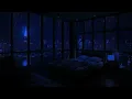 Relaxing Rain Sounds in the Dark Bedroom (No Ads) 🌧️ - Rain Sounds for Sleeping