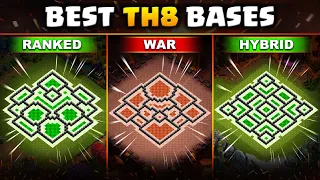 NEW Best TH8 Base Layouts with Link! (War, Trophy & Hybrid) | Clash of Clans