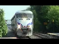 Fast Metra Express Train Flies thru Northbrook IL 2023