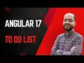 Angular 17 To Do List App CRUD
