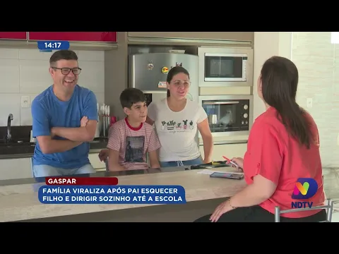 Gaspar: família viraliza após pai esquecer filho e dirigir sozinho até a escola