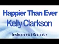 Download Lagu Happier Than Ever - Kelly Clarkson - Instrumental Karaoke with Lyrics