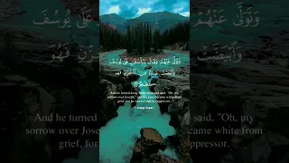 وتولى عنهم وقال يأسف على يوسف وابيضت عيناه من الحزن فهو كظيم القارئ عبدالباسط عبدالصمد 