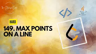 Max Points on a Line LeetCode 149 Hard Problem and Code Explanation