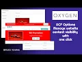 Manage website content visibility centrally One click to show or hide - Oxygen Builder ACF Pro