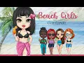 CUTE clipart Beach girl clipart Summer clipart Friend clipart
