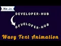 CSS Wavy Text Animation Effects