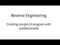 Reverse Engineering Cracking NET programs