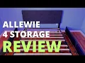 Allewie Upholstered Platform Bed Frame with 4 Storage Drawers Review Under Bed Storage