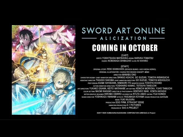 Sword Art Online –Alicization– PV #1
