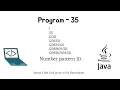 Program to Print Number pattern 10 Java Programing Questions