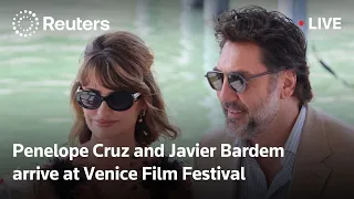 LIVE: Penelope Cruz and Javier Bardem arrive at Venice Film Festival