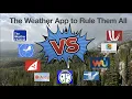The Weather App to Rule Them All Ranking Wunderground AccuWeather Windy Weather Channel others