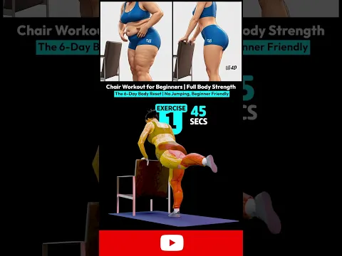 Chair Workout For Beginners — Full Body Strength And Tone Low Impact, No Floor