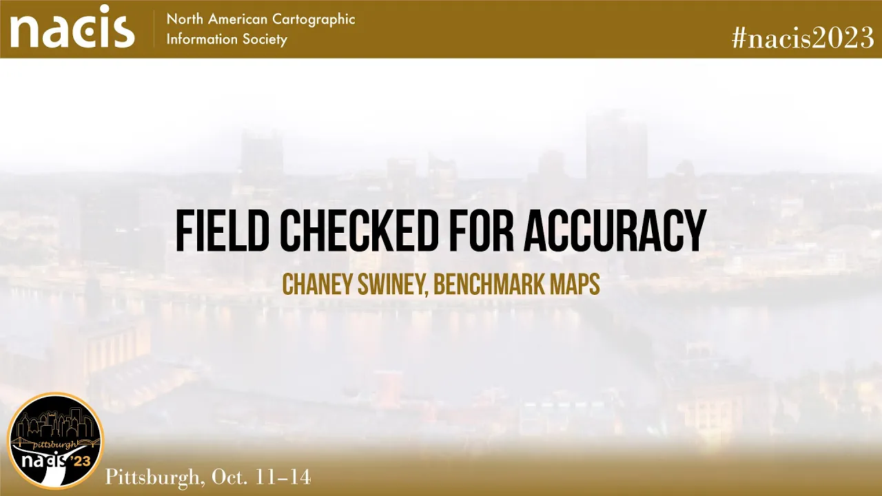 Field Checked for Accuracy - Chaney Swiney, Benchmark Maps
