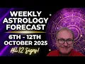 Weekly Astrology Forecast Oct 6 - 12 2025 All 12 Signs Horoscope Planetary Insights