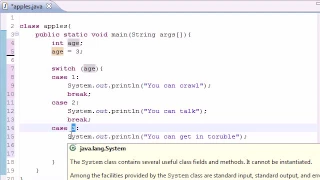 Java Programming Tutorial 12 Switch Statement