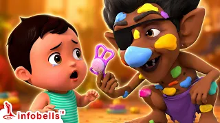 பூச்சாண்டிக்கு என்ன பிடிக்கும்-குட்டி பாப்பாவின் பயம் பிடிக்கும்👻| Tamil Rhymes for Kids | Infobells