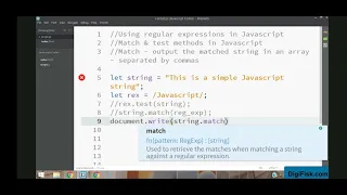 C12 04 Match Method in JavaScript