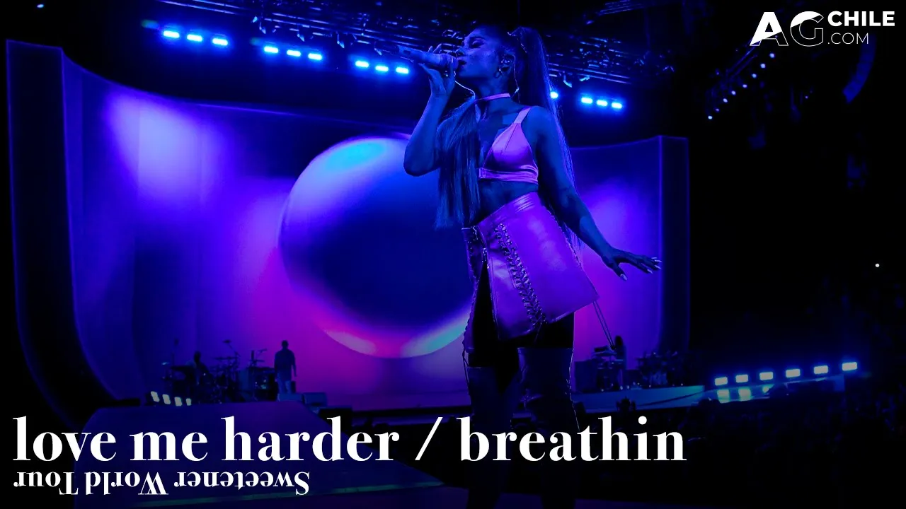 Ariana Grande - love me harder / breathin  (sweetener world tour DVD)