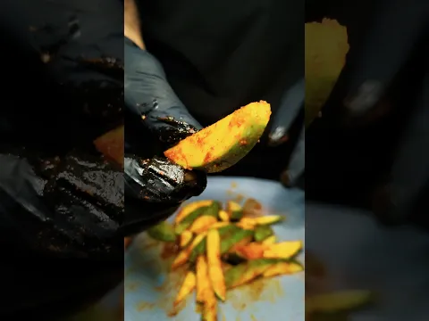 Mouth Watering Salt N Spicy Raw Mango 😋 #asmr #asmrcooking #shorts