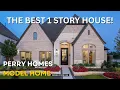 THE BEST ONE STORY HOUSE IN KATY TX Perry Homes 55 Elyson Model Home Tour