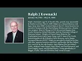Funeral Mass for Ralph Kownacki 10 30am