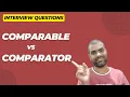 Comparable vs Comparator Java Interview questions