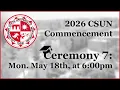 2026 CSUN Commencement Monday May 18 at 6 00pm