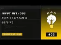 Arabic Problem Solving For Beginner - Input Methods getline sstringstream