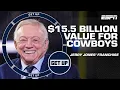 Cowboys valued at 15 5 BILLION Dallas is the most valuable sports franchise Get Up
