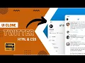Building twitter UI clone with pure HTML CSS JAVASCRIPT