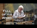 Pastor Bob Joyce Full of His Word August 16 2026 sermon Household of Faith Benton AR USA