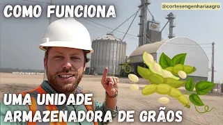 Como funciona uma unidade armazenadora de grãos