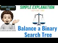 Balance a Binary Search Tree Simple Explanation Leetcode 1382 codestorywithMIK