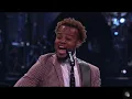 Travis Greene worshiping at Lakewood church